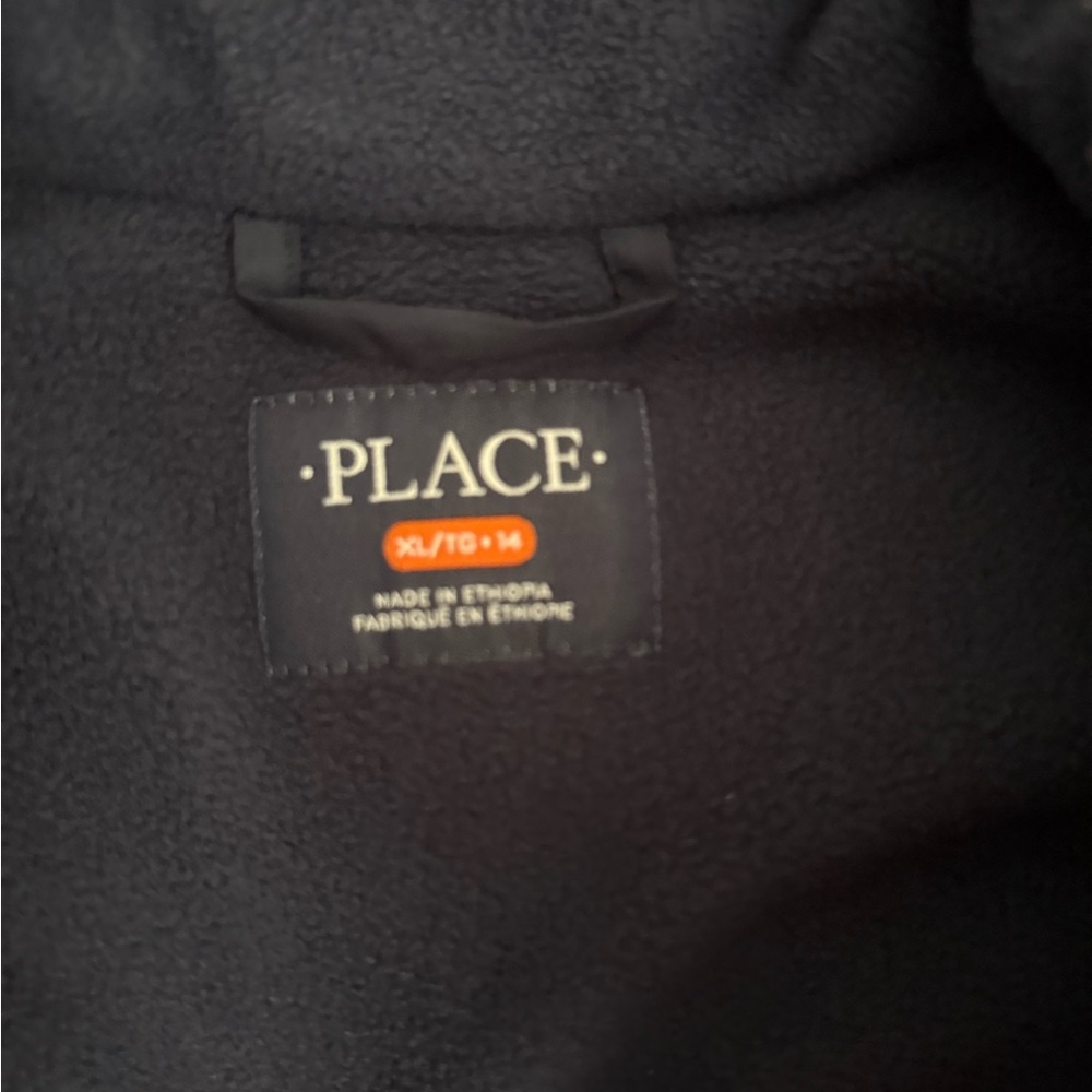PLACE Midnight Black Fleece Jacket